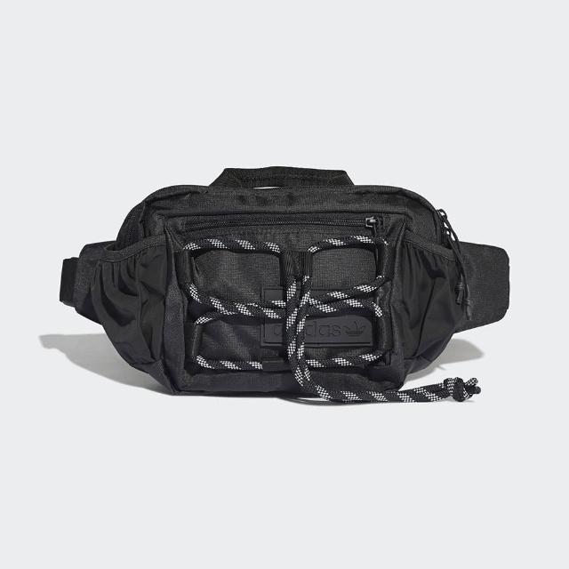 【adidas 愛迪達】RYV WAIST BAG 黑色 腰包(H32460)