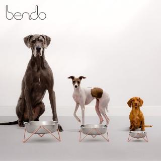 【Bendo】好靚貓碗 毛小孩 寵物碗 寵物碗架 紅銅架+不鏽鋼碗 14cm