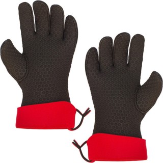 【CUISIPRO】五指止滑隔熱手套 黑L一對(防燙手套 烘焙耐熱手套)