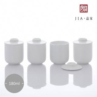 【JIA 品家】異同系列陶瓷茶杯組180ml(4入)