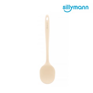 【韓國sillymann】100%鉑金矽膠精品一體成型拌炒勺(奶油白)