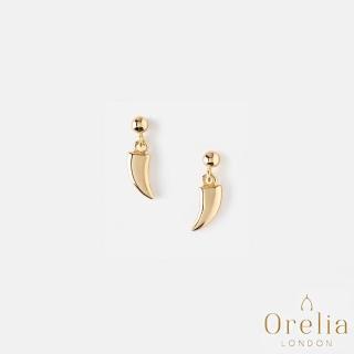 【Orelia】英國雅致品牌 Mini Tusk 時尚魅力號角鍍金耳環
