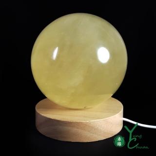 【YC 寶石】天然招財冰晶球-可當夜燈(K75)