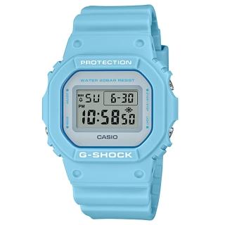 【CASIO 卡西歐】G-SHOCK 經典錶款5600系列/43mm/藍(DW-5600SC-2)