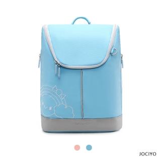 【JOCIYO】皮膜防水面料 護脊透氣 國小123年級學生書包 天藍色(BA033)