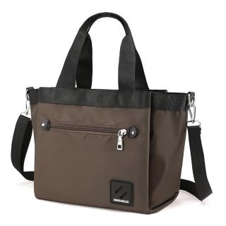 【Acorn 橡果】新款斜背包手提包側肩包托特包防水包購物包6534(棕色)