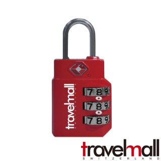 【Travelmall】TSA三碼海關鎖(紅)
