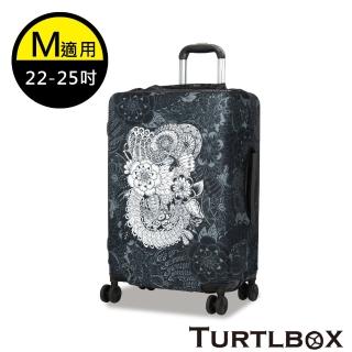 【TURTLBOX 特托堡斯】M號 行李箱 託運套 潛水布 托運套 防塵套 箱套(設計師款 任選)
