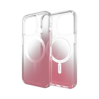 【Gear4】iPhone 13 Pro 6.1吋 D3O Milan Snap 米蘭-抗菌軍規4米防摔保護殼(透明漸層粉磁吸款)