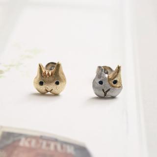 【Palnart poc】兩隻小貓耳邊呢喃耳環(日本品牌)