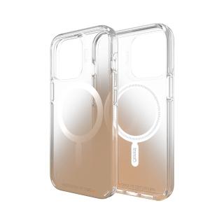 【Gear4】iPhone 13 Pro 6.1吋 D3O Milan Snap 米蘭-抗菌軍規4米防摔保護殼(透明漸層金磁吸款)