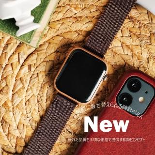 【蘋果庫Apple Cool】Apple Watch S7/6/SE/5/4 42/44/45mm 米蘭扣式細編織