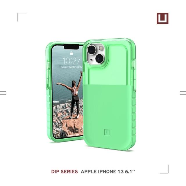 【UAG】(U) iPhone 13 耐衝擊雙彩透明保護殼-綠(U by UAG)