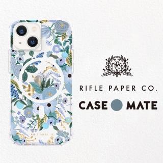 【CASE-MATE】iPhone 13 6.1吋 Rifle Paper Co. x CM 聯名款 防摔抗菌殼MagSafe版(花園派對-藍)