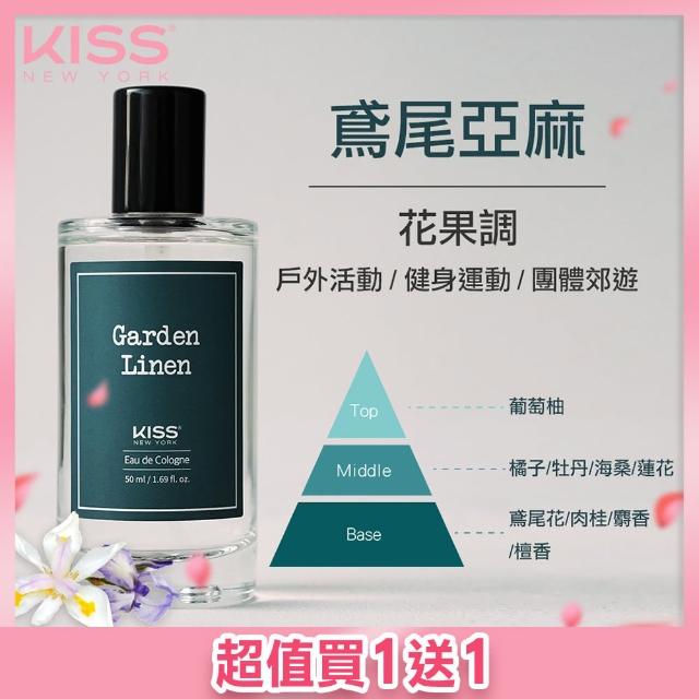 【KISS New York】中性淡香水50ml 鳶尾亞麻(買一送一)