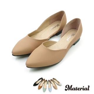 【Material瑪特麗歐】【全尺碼23-27】女鞋 包鞋 MIT優雅尖頭平底鞋 T52826(包鞋)