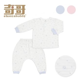 【奇哥】Chic a Bon 渡假熊冷氣衫套裝/居家服/睡衣-水晶紗 6-24個月(2色選擇)