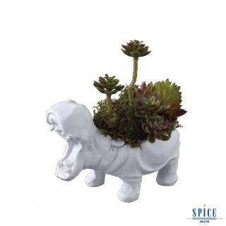 【SPICE】日本雜貨 動物造型人造綠色盆栽 2種造型(裝飾 擺飾 假花 假盆栽 假植物)
