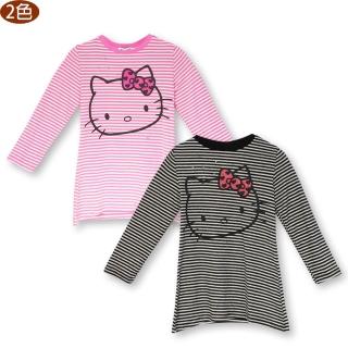【TDL】Hello Kitty凱蒂貓 親子裝 兒童洋裝 長袖衣服 上衣 T恤 適合身高110-170cm KT8160