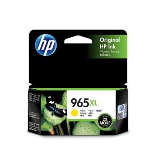 【HP 惠普】965XL 高列印量黃色墨水匣(3JA83AA)