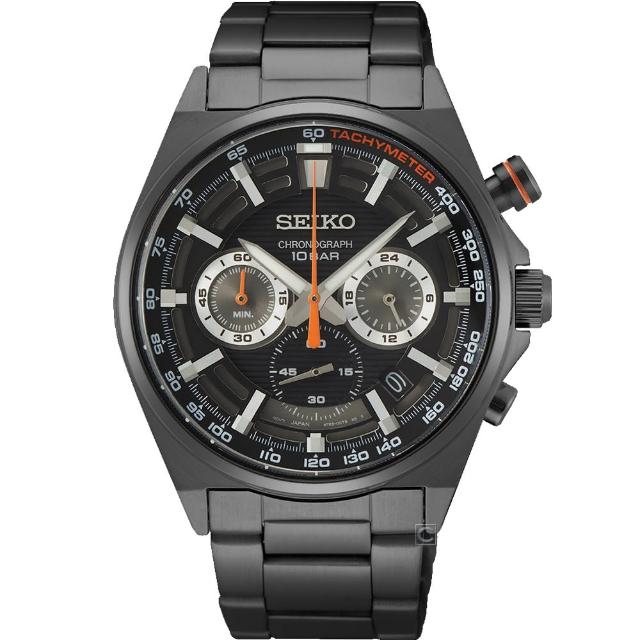 【SEIKO 精工】CS 競速三眼計時腕錶(8T63-00T0SD/SSB399P1)
