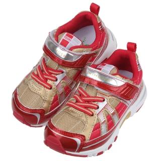 【布布童鞋】日本TSUKIHOSHI風暴岩漿金紅色兒童機能運動鞋(I1G0A3A)