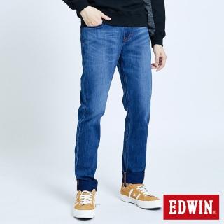 【EDWIN】男裝 JERSEYS 迦績EJ2棉感加大碼小直筒長褲(石洗綠)
