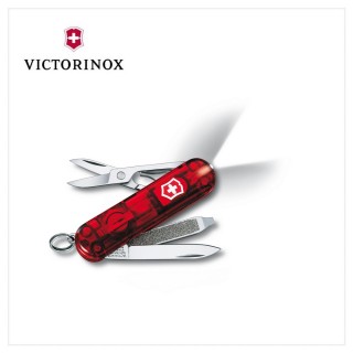 【VICTORINOX 瑞士維氏】瑞士刀 58mm/7用/透紅(0.6228.T)