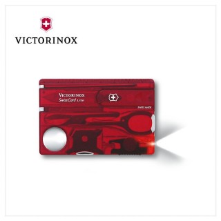 【VICTORINOX 瑞士維氏】0.7300.T 瑞士卡/13用/透紅
