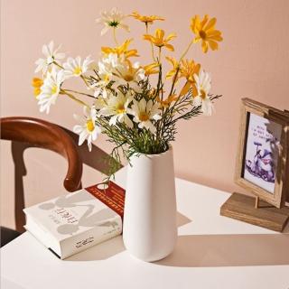 【JEN】北歐陶瓷手工藝品桌上擺飾裝飾花器花瓶(白色)