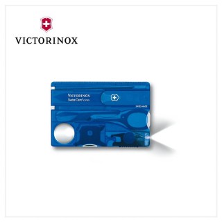 【VICTORINOX 瑞士維氏】0.7322.T2 瑞士卡/13用/透藍