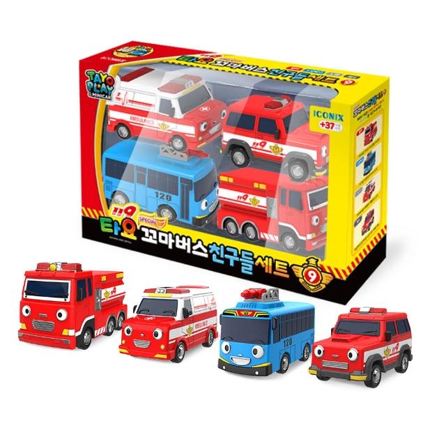 【TAYO】消防救援車4件組(熱門 卡通)