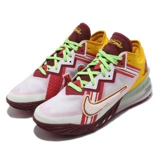 【NIKE 耐吉】籃球鞋 LeBron XVIII Low EP 男鞋 明星款 氣墊 舒適 避震 包覆 球鞋 紅 黃(CV7564-102)