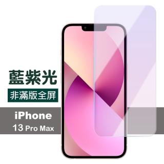 iPhone 13 Pro Max 6.7吋 非滿版藍紫光9H玻璃鋼化膜手機保護貼(13PROMAX鋼化膜 13PROMAX保護貼)