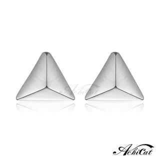 【AchiCat】925純銀耳環．耳針式．三角(新年禮物)