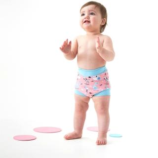 【Splash About 潑寶】尿布褲 3D 游泳- 粉紅動物園(嬰兒泳褲)