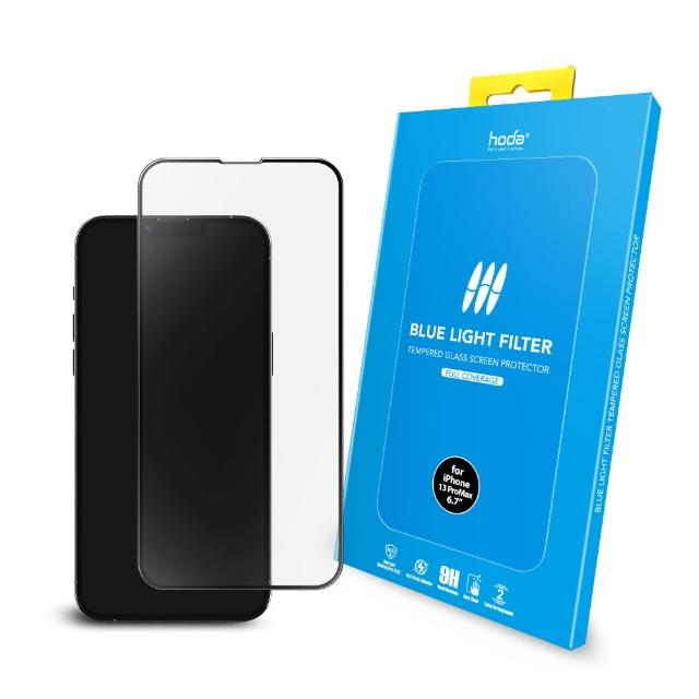 【hoda】iPhone 14 Plus / 13 Pro Max 6.7吋 抗藍光滿版玻璃保護貼