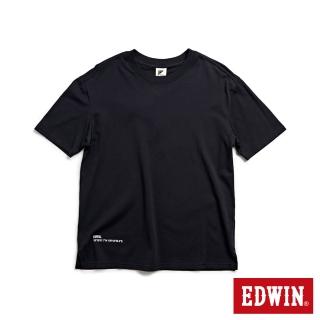 【EDWIN】男裝 E.F.S冰河玉涼感機能短袖T恤(黑色)