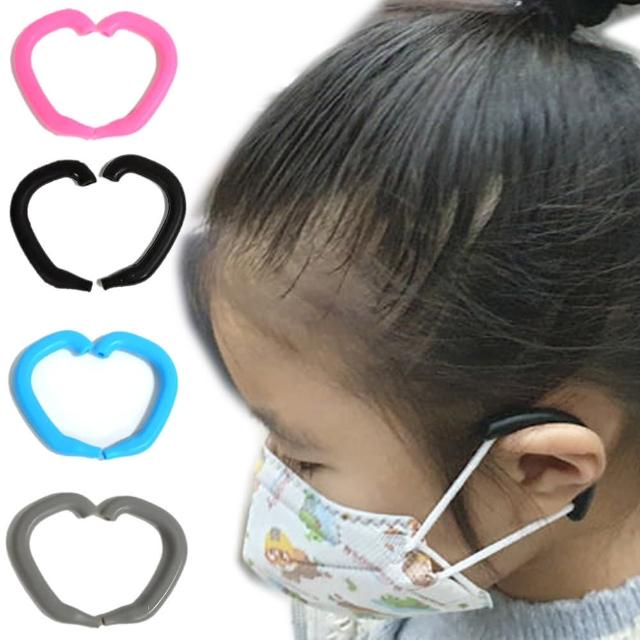 【Mask Silicone Ear Guides】矽膠彎式口罩護耳套8入4對(減壓 防勒 口罩掛鉤 護耳神器)