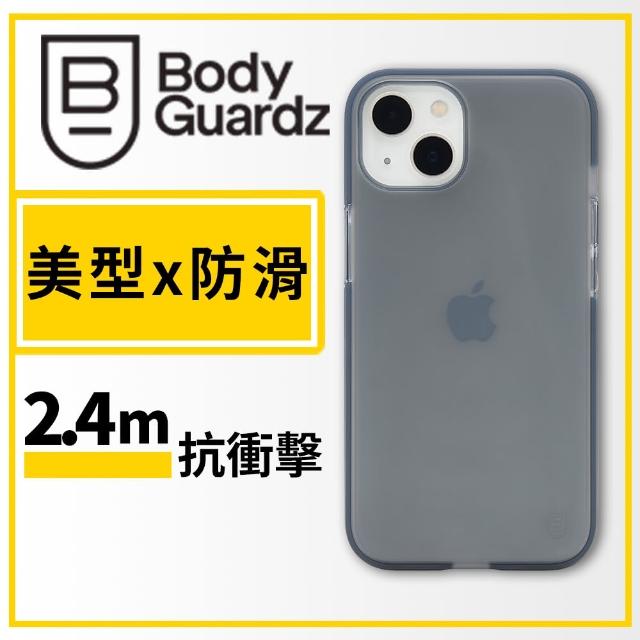 【BodyGuardz】iPhone 13 6.1吋 Solitude 獨特美型抗菌防摔殼(霧透黑色)