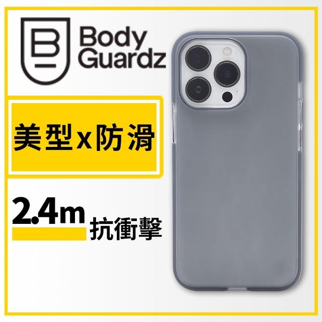 【BodyGuardz】iPhone 13 Pro 6.1吋 Solitude 獨特美型抗菌防摔殼(霧透黑色)
