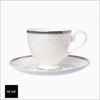 【HOLA】貝蕾骨瓷杯碟組210ml