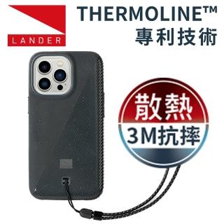 【Lander】iPhone 13 Pro 6.1吋 Torrey 圓石極致手感防摔殼(星空黑 附手繩)