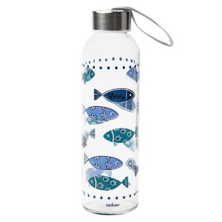 【EXCELSA】玻璃水壺 魚500ml(水壺 冷水瓶 隨行杯 環保杯)