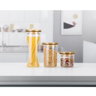 【SAMADURAN】玻璃食物罐300ML+550ML+900ML(密封罐/耐熱玻璃罐/收納罐)