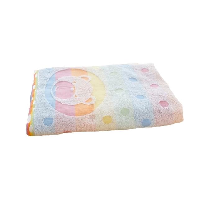【台灣興隆毛巾】彩虹熊美棉浴巾 -2入組(浴巾)