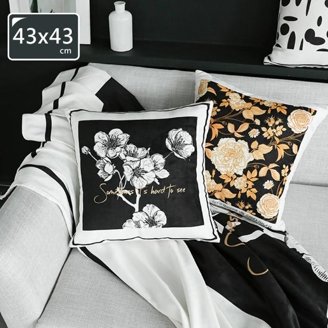 【Dido home】雪尼爾柔軟沙發抱枕套 方形靠枕保潔套43cm(HM040)