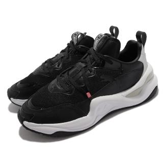【PUMA】慢跑鞋 Rise Metal 基本款 女鞋 海外限定 網布 緩震 柔軟 彈性 穿搭 黑 白(373259-02)