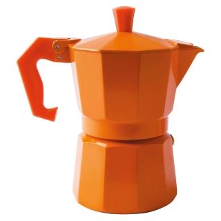 【EXCELSA】Chicco義式摩卡壺 橘3杯(濃縮咖啡 摩卡咖啡壺)