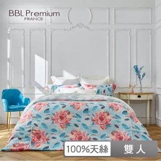 【BBL Premium】100%天絲印花兩用被床包組-向陽芳庭(雙人)